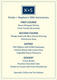 Navy Square Initials Menu Cards Image 7 of 8